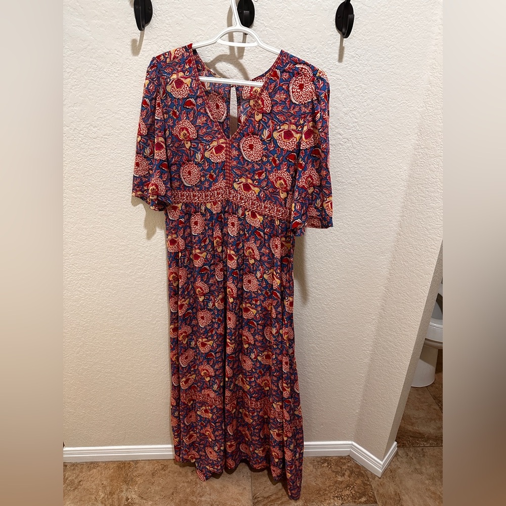 ba&sh Multicolor Floral Long Sleeve Dress